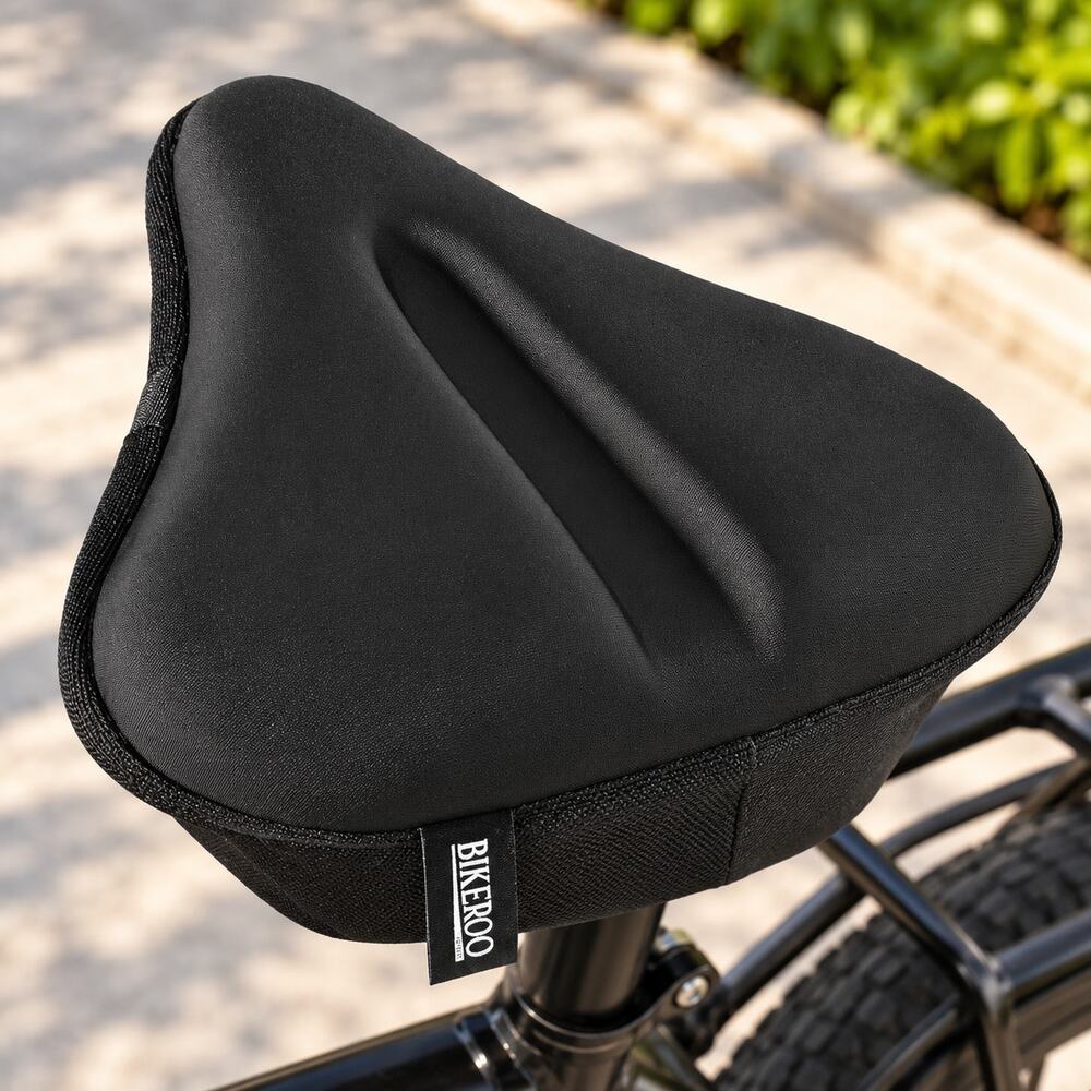 NWT Bikeroo Comfort Bike Seat Cushion Gel Cover Black